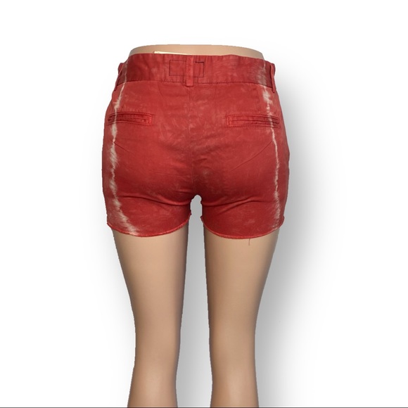 Current/Elliot Red Spark The Smart Short Tie Dye Shorts Tag 25 Waist 31” (WB-1) - Picture 4 of 9